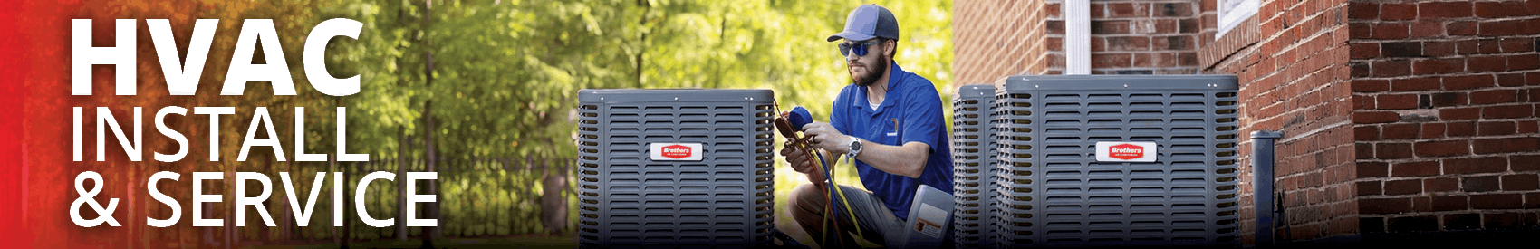 Multifamily maintenance technician performing HVAC install and service.